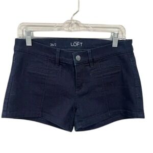 Ann Taylor Loft Dark Wash Denim Shorts Women's Size 26/2